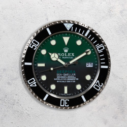 Rolex Yeşil Duvar Saati